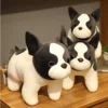 35 40 45cm Cute Simulation French Bulldog Doll Animal Stuffed Puppy Plush Pillow Toy Mascot Shadow 3 - French Bulldog Gifts Store