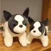 35 40 45cm Cute Simulation French Bulldog Doll Animal Stuffed Puppy Plush Pillow Toy Mascot Shadow 4 - French Bulldog Gifts Store