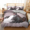 Bulldog Duvet Cover French Bulldogs Bedding Set Twin Polyester Chocolate Puppy Pet Doggy Animal Quilt Cover 10 - French Bulldog Gifts Store