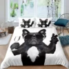 Bulldog Duvet Cover French Bulldogs Bedding Set Twin Polyester Chocolate Puppy Pet Doggy Animal Quilt Cover 5 - French Bulldog Gifts Store