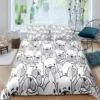 Bulldog Duvet Cover French Bulldogs Bedding Set Twin Polyester Chocolate Puppy Pet Doggy Animal Quilt Cover 7 - French Bulldog Gifts Store