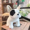 Cute French Bulldog Plush Toy Sitting Pose Mascot Shadows Dog Stuffed Animal Doll Gift 3 - French Bulldog Gifts Store