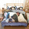 French Bulldog Duvet Cover Set Puppy Bedding Set Bedclothes with Pillowcase Single Double King Queen Size 19 - French Bulldog Gifts Store