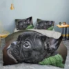 French Bulldog Duvet Cover Set Puppy Bedding Set Bedclothes with Pillowcase Single Double King Queen Size 3 - French Bulldog Gifts Store