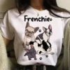 French Bulldog Print Women Clothing Kawaii T shirts Summer Short Sleeve Ladies Oversized Tees Female Harajuku 12 - French Bulldog Gifts Store