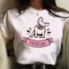 French Bulldog Print Women Clothing Kawaii T shirts Summer Short Sleeve Ladies Oversized Tees Female Harajuku 13 - French Bulldog Gifts Store