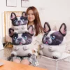 1pc 3D Simulation Cute French Bulldog Plush Toys Stuffed Animal Plush Dog Doll Pillow Soft Peluche 2 - French Bulldog Gifts Store